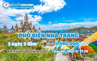 Tour du lịch Nha Trang 3 ngày 3 đêm chất lượng giá rẻ