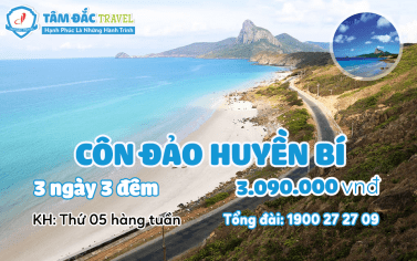 TOUR CÔN ĐẢO 3 NGÀY 3 ĐÊM CHẤT LƯỢNG GIÁ RẺ